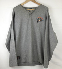 Warner Bros Harley Davidson Wile e Coyote TAZ Men s XL henley shirt Y2k VTG