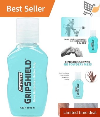 GripEnhancer Non-Sticky Dry Hand Solution for Sports Gaming Fitness 1.5oz
