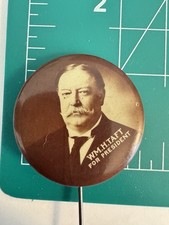 William H. Taft - 1908 - WM. H. Taft for President Campaign Button - 1.25