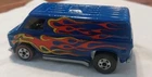 Hot Wheels Redline  Blue Super Van Repainted Custom 1:64 Scale Diecast Flames !!