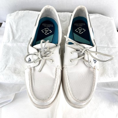 Women's Sperry Top Sider A/O 2-Eye Bionic White Women's  Size 9.5