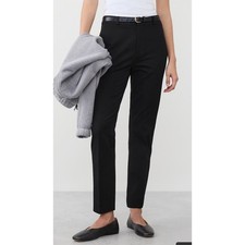 Banana Republic Chino Pants Women Sz 2 Black Sloan Fit Business Office Work