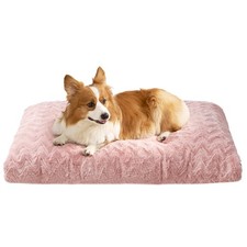 Washable Dog Crate Bed for Large Dogs, Fluffy Pet Kennel Pad Reversible for D...