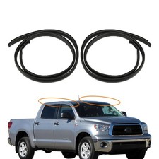 MIYIMORE 2Pcs Roof Drip Molding Weatherstrip Fit for Toyota Tundra Black
