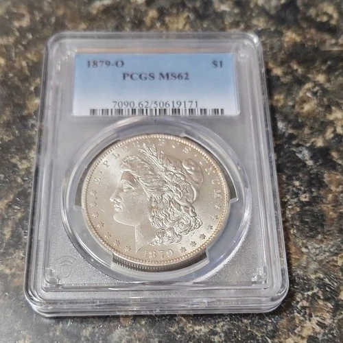 Morgan Dollar 1879 New Orleans $1 Silver PCGS MS62 Uncirculated KM#110