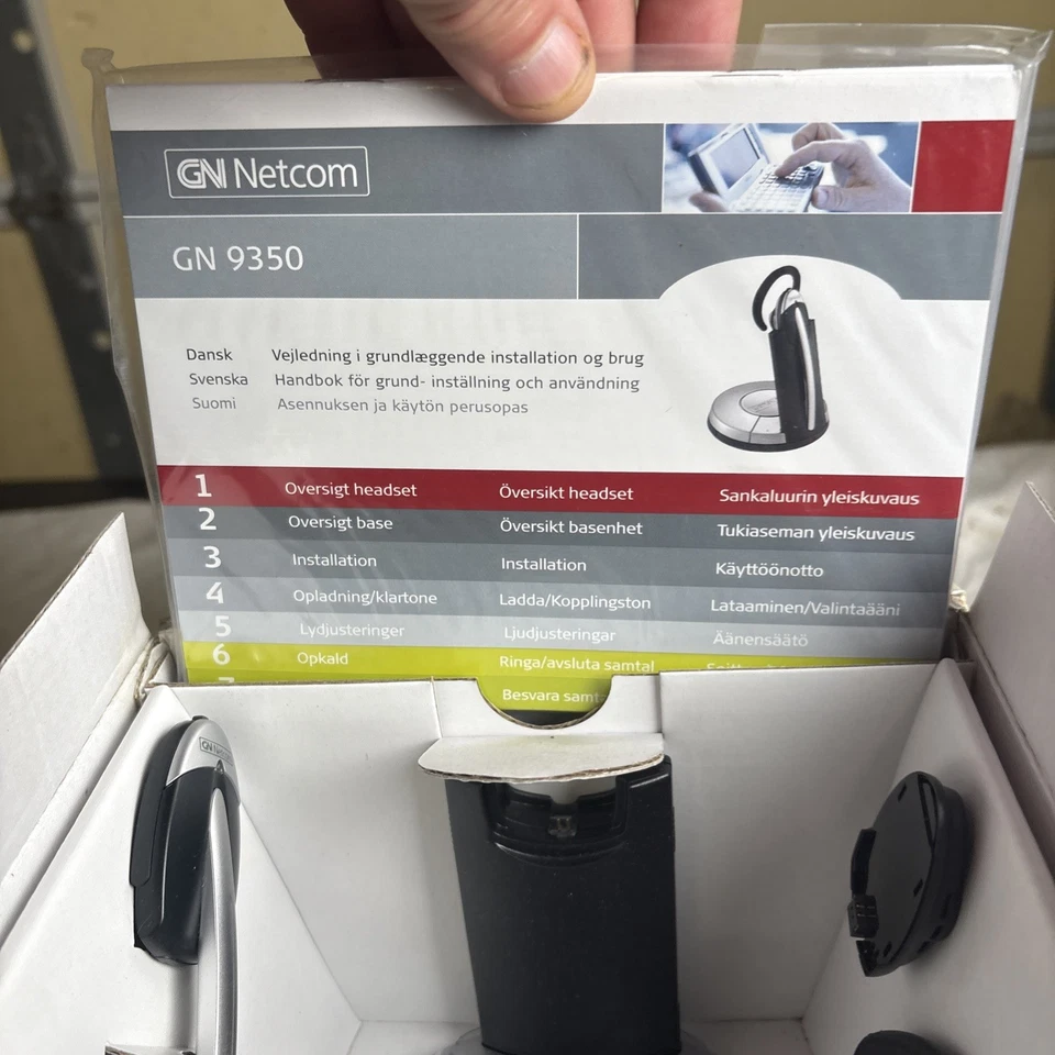 GN 9350 Headset & Charging Station GN-Netcom 2.4GHz Wireless Midi Boom Mic - Image 3 of 4