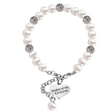 Mother of The Groom Gifts Pearl Bracelet Wedding Gift for Mom Mother in Law Jewe
