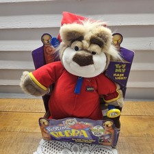 17" Talking Bedtime Bubba Bear Plush Toy With Flashlight Box 1997 By Tyco Works
