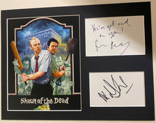 Simon Pegg / Nick Frost     **HAND SIGNED**    16x12 display  ~  AUTOGRAPHED