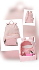 Mochila Victoria's Secret Clásica Lona Rosa, Talla 11.4"Lx5.4"Wx17.42"H