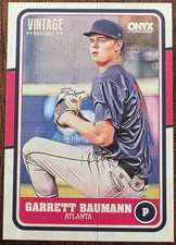 2025 ONYX VINTAGE GARRETT BAUMANN ATLANTA BRAVES CARD #OVGABA NM/MT