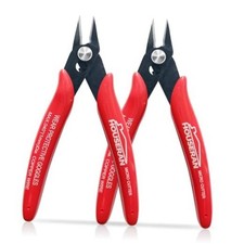 170 Wire Cutters, Small Wire Cutters, 2 PACK, 5 Inch Micro Flush Cutter, 2 Pack