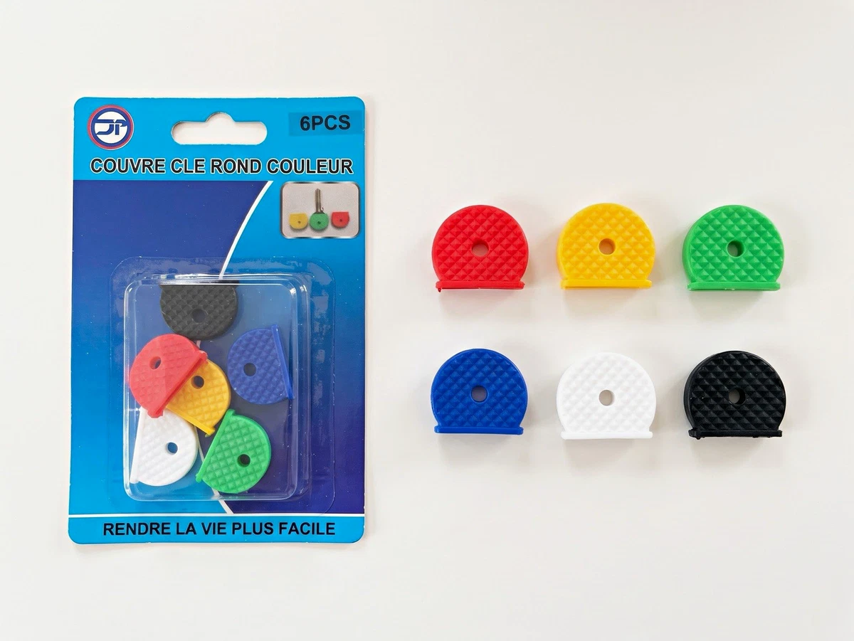 6 piezas de llaveros - identificadores de color cabezales de llave - colores a juego