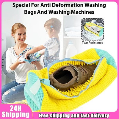 Shoes Washing Bag Laundry Bag Padded Shoe Protector Fluffy Fiber Polyester Laund