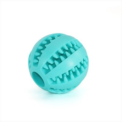 Pet Ball Durable Rubber Dog Ball   Chewable Teething Toy for Puppy, Clean Teeth