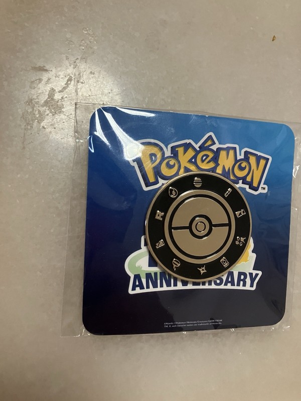 Pokémon Go Fest 10 Year Anniversary Pin - Lapel New Sealed