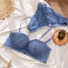 Underwear Front Button Bra Push-Up Lace Gathered Bra Wireless Bra  Daily Wear