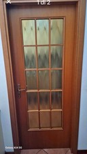 porta da interno in legno e vetro 