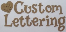 1.5" FUN SERIF Chipboard Letters - Custom Lettering Scrapbook Alphabets - 52 Pc