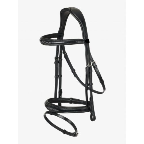Comfort Anatomic Monocrown Double Bridle with Caveson - Superior Equestrian Gear - Afbeelding 1 van 4