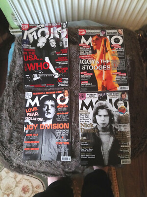 Mojo Magazin Bundle x 4 Joy Division, Nick Drake, The Who & Iggy