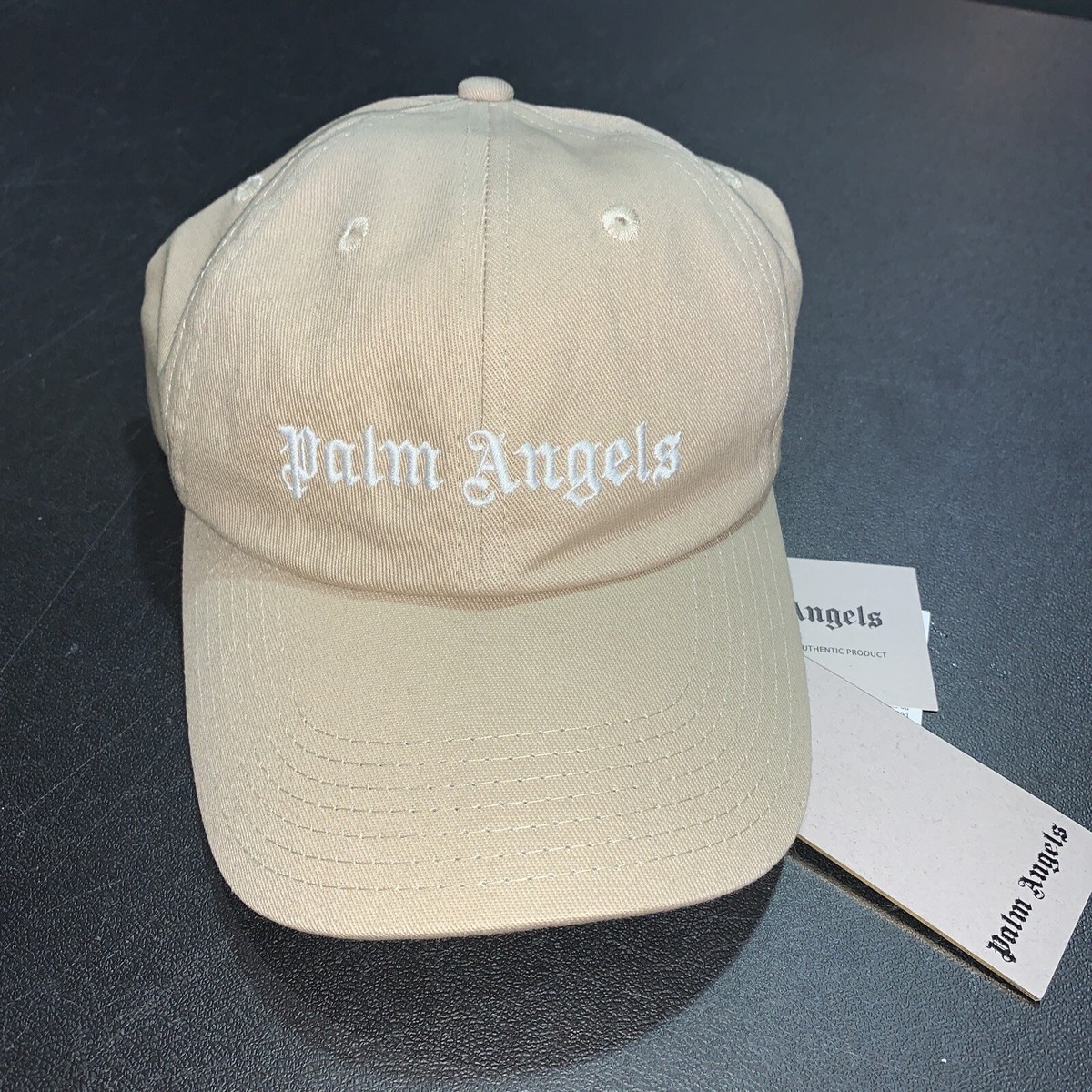 Palm Angels Classic logo baseball cap Beige white hat OS | eBay