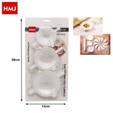 x Set 3 Pezzi Forma Formine Per Ravioli E Panzerotti Impasti Plastica Stampi hmj