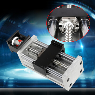 100mm stroke Ball Screw Rail Slide Linear Guide Stage Manual Table CNC Linear