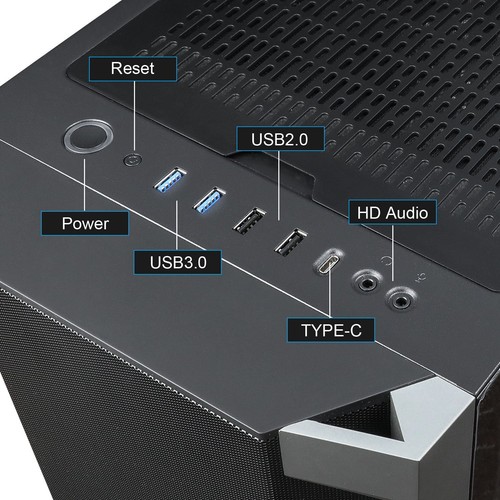 Segotep Phoenix T1 E-ATX Full-Tower PC Gaming Desktop Case Tempered Glass Panel - Picture 10 of 13