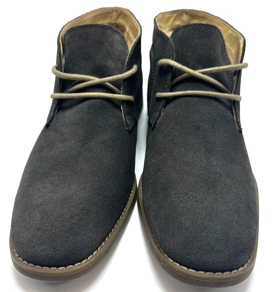 Calvin Klein Wilson Hombres Talla 9.5 M Gris Gamuza Chukka Botines Foto 3 de 4