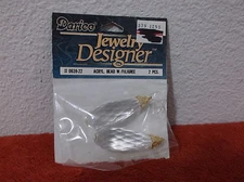 BRAND NEW..PACKS of 2 DARICE JEWELRY DESIGNER ACRYL BEAD w/ FILIGREE..#4