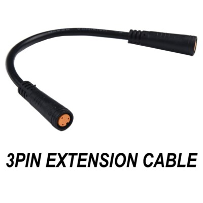 EBike Electric Bicycle 3 Pin Sensor Thumb Throttle Extension Cable For BAFANG