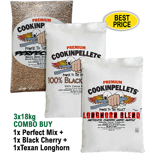 CookinPellets Perfect Mix Premium Smoker Pellets for ALL makes BBQ Smoker Grills - Foto 29 di 31