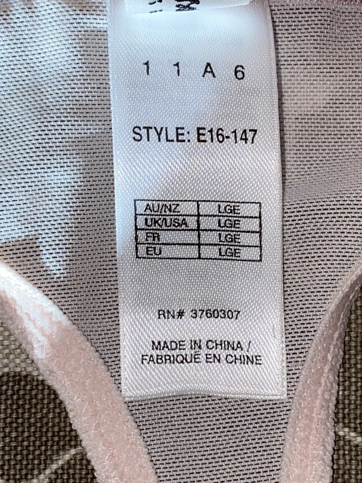 Elle Macpherson Intimates Flirty Mesh Bikini Thongs Underwear Size Large Pink - Image 3 of 4