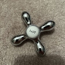 Cross Handle Faucet Handle hot Chrome NEW