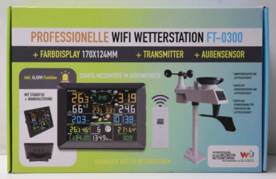 Sainlogic FT-0300 Professionelle kabellose Wetterstation,WiFi-Station, Gebraucht