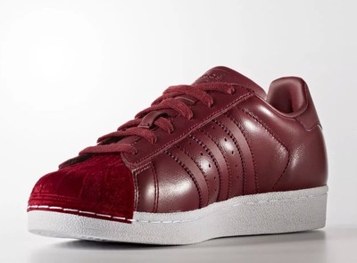 burgundy superstar adidas