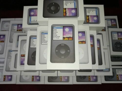  New Apple iPod Classic 7th Generation 160GB Black/Silver Mp3 Player Sealed - Afbeelding 1 van 12