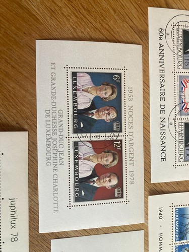 Luxembourg 5 blocks very fine used miniature sheets - Picture 5 of 6