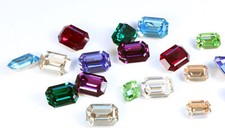 Superior PRIMERO 4610 Curved Back Octagon Fancy Crystals Many Colors Sizes