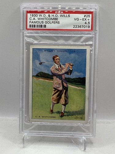 1930 Wills Famous Golfers #25 C. A. Whitcombe PSA 4.5