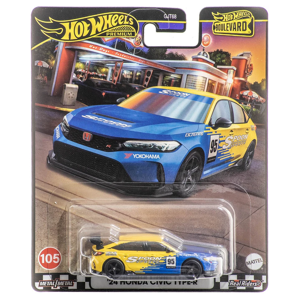 Hot Wheels Premium Boulevard 24 Honda Civic Type R Diecast Vehicle Car Toy New