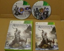 Assassin's Creed III 3 Xbox 360 Complete Video Game Case Manual Ubisoft Classic