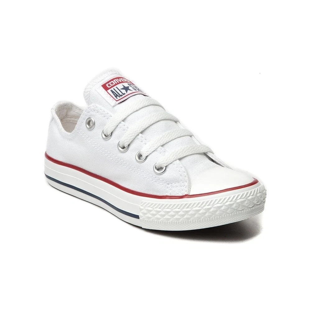 condensador Flojamente Queja CONVERSE All Star Chuck Taylor Low Top WHITE YOUTH 3J256 Kids Canvas Shoes  | eBay