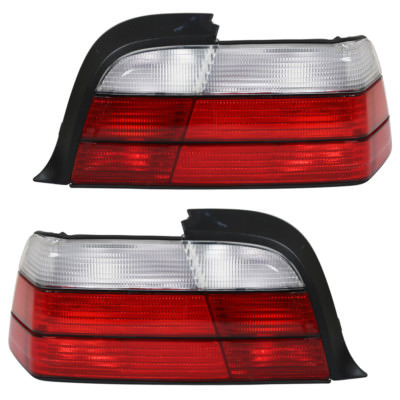BMW E36/7-E36/8 Heckleuchten Set Rot/Weiß Cabrio – DMV Autoglas & Teile KG