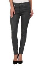Joe?s Jeans The Icon Women's Skinny Mid-Rise Wax Coated in Grey Skies Size 27