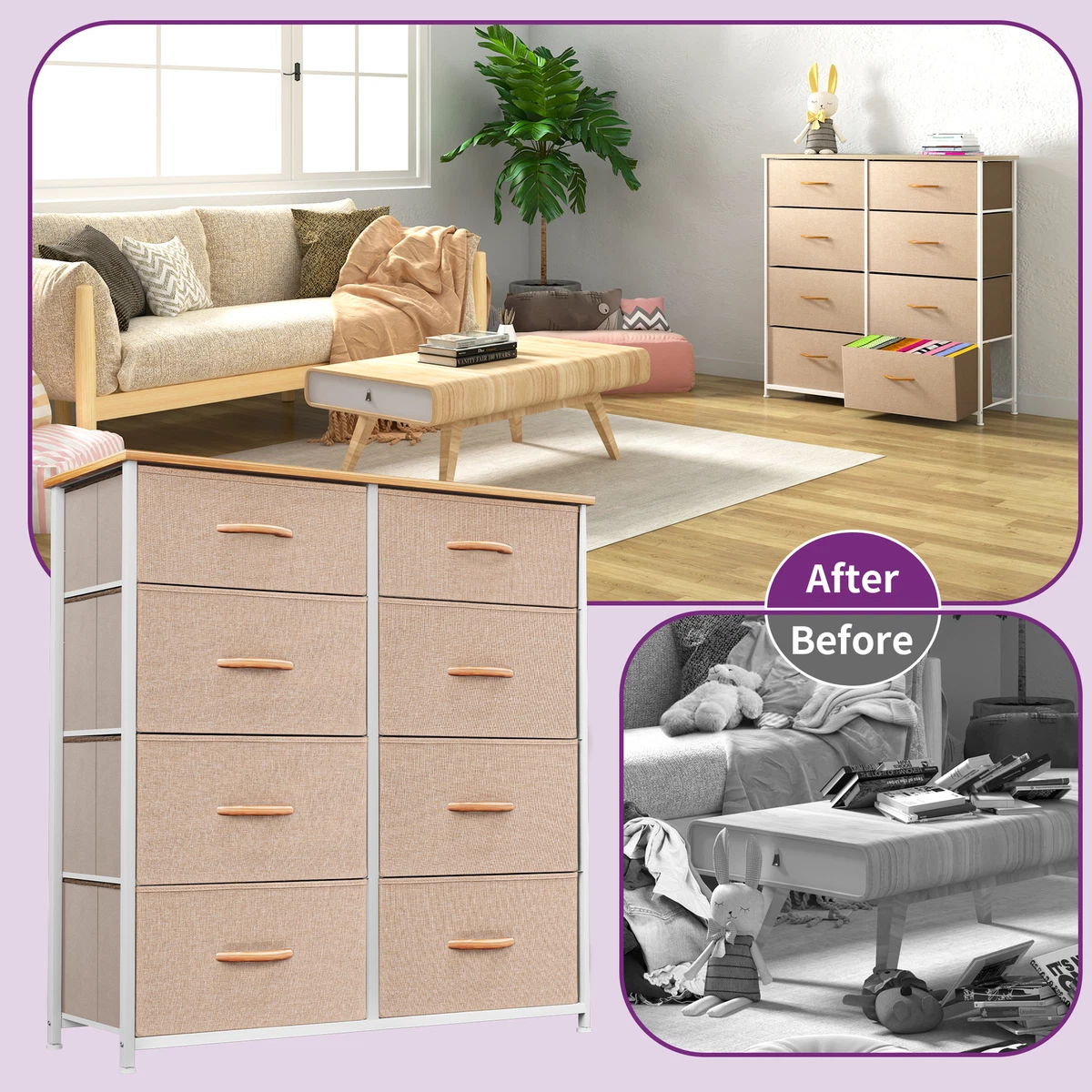 Large sale fabric dresser