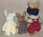 Boyds Bears Bunny Lot of 3: Emily Babbit w Stars Jumper, Libby Lapinette w Tag — photo 3