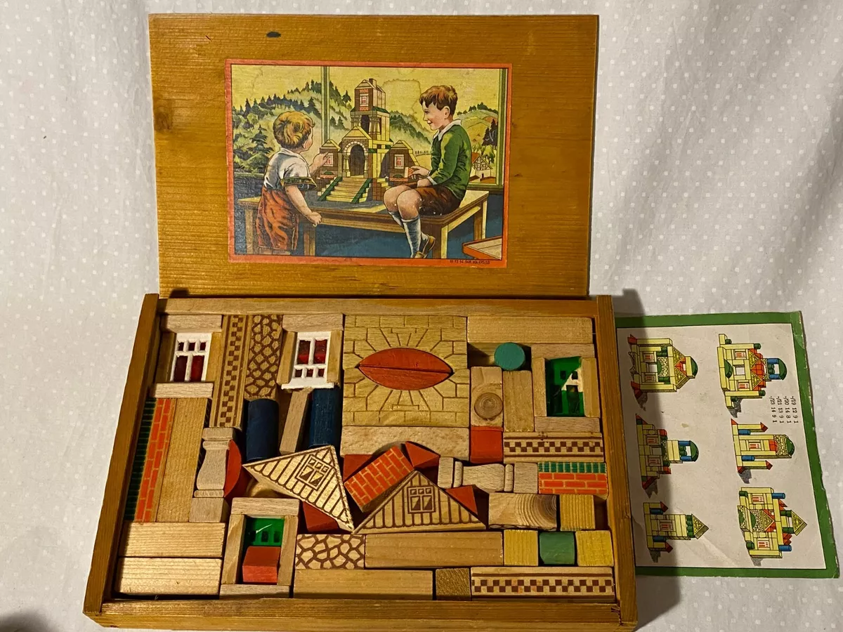 Ebay wooden sales building blocks