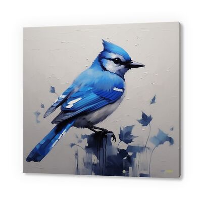 Blue Jay Art, Bird Canvas Print, Birds Wall Art, Bird Lover Gift, Nature Art